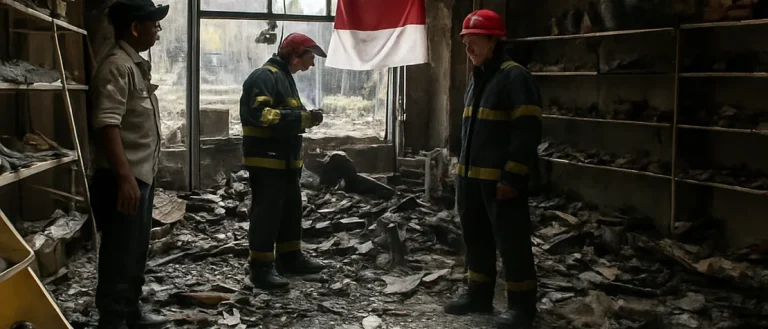 Explosion Rips Through Indonesian Shoe Shop, Suspected Gas Leak