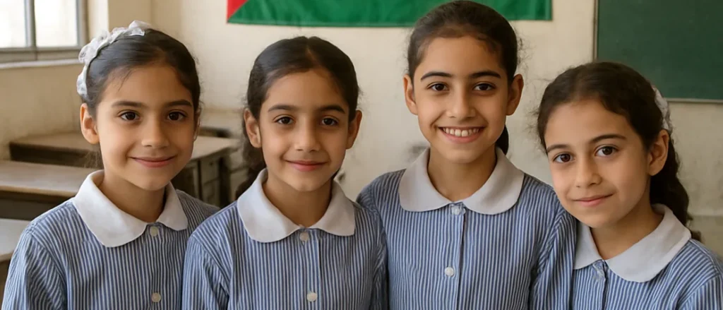 Fifteen Gaza Schoolgirls Photographed Before Conflict: A Three-Year Follow-Up