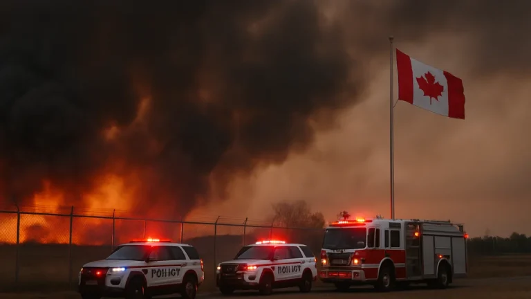Fire at Canadian military base in Alberta leaves casualties