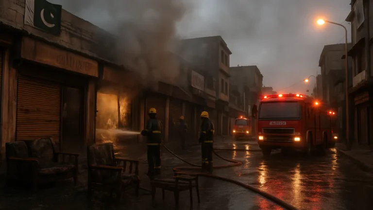 Fire at Karachi furniture market brought under control