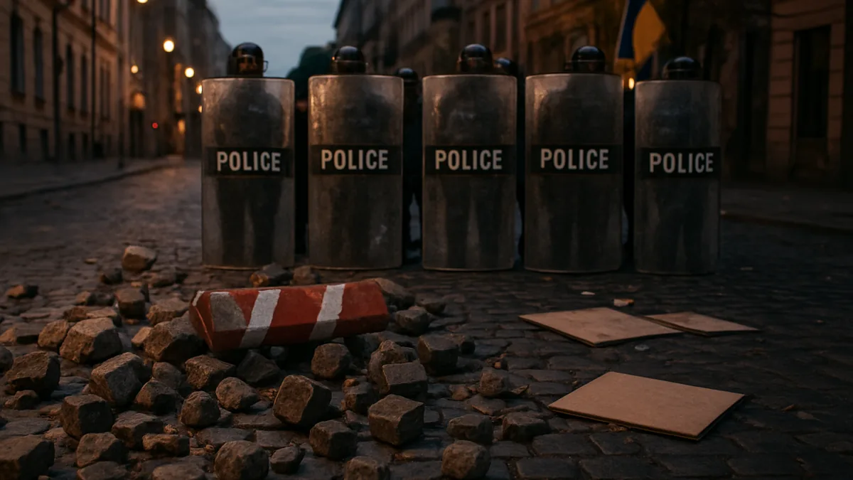 France protests: clashes erupt as crowds march nationwide