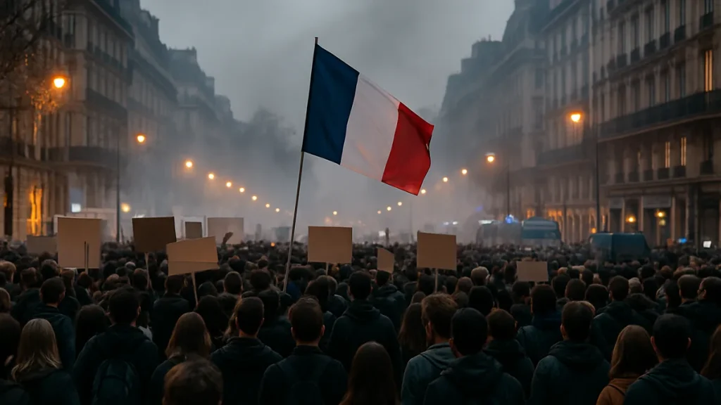 France school protests grow into a wider political crisis