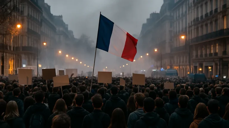 France school protests grow into a wider political crisis