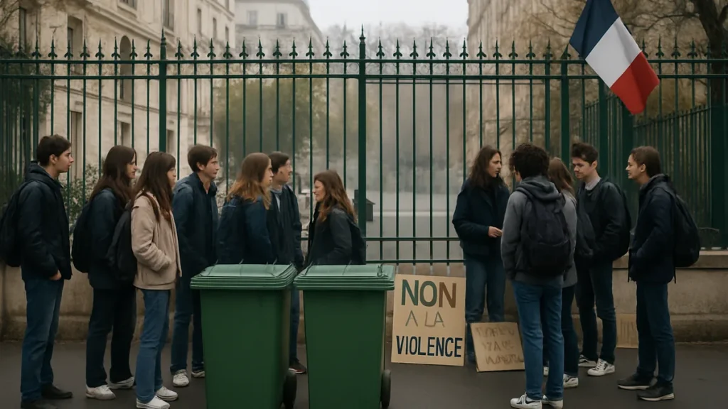 France student protests and claims of political manipulation