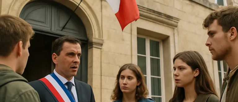 French Mayor Responds to Viral Clash with Student Protesters