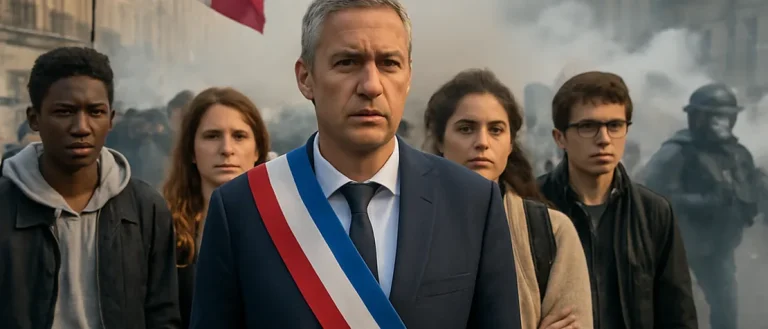 French Mayor Tear-Gassed While Protecting Student Protesters from Police