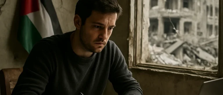 Gaza Playwright Ali Abu Yasin Receives English PEN Award for Artistic Resilience