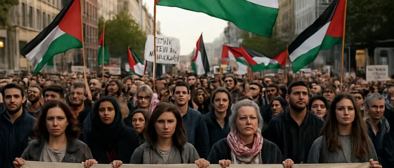 Global Protests Erupt in Solidarity with Gaza Amid Daily Israeli Strikes
