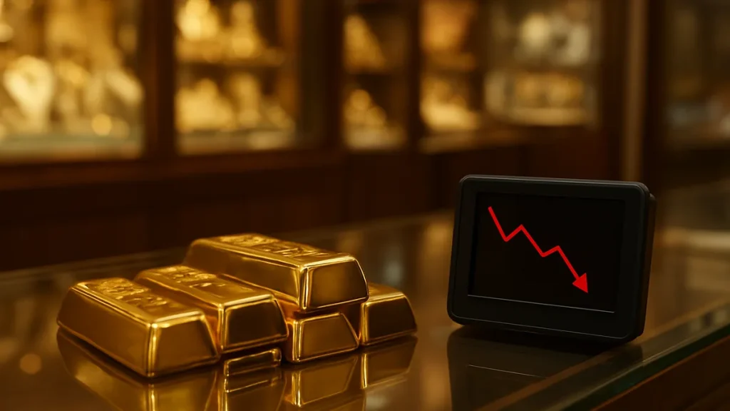 Gold prices fall in Pakistan as oil-driven inflation fears grow