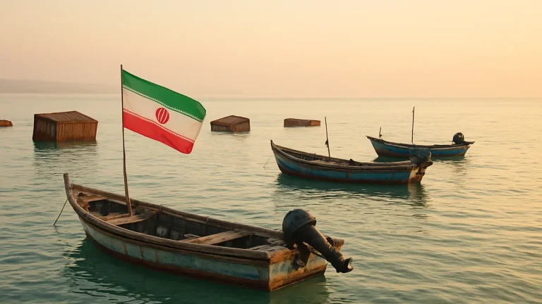 Iranian fishermen salvage cargo after GFS Pride sinks in Hormuz