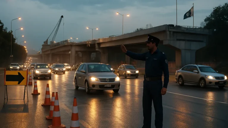 Islamabad Police Close Rawal Dam Chowk-Kashmir Chowk Road