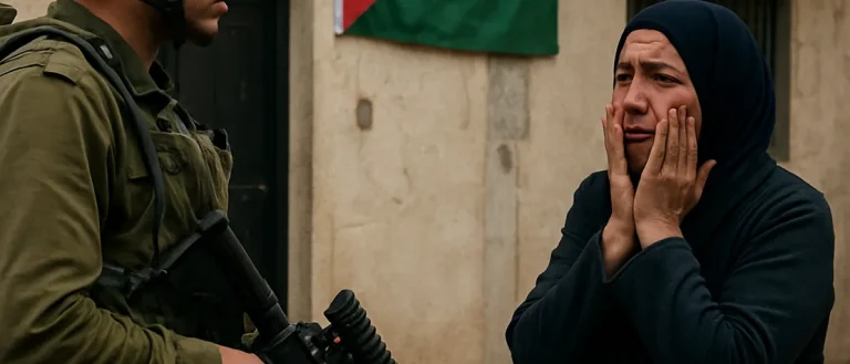 Israeli Soldier Assaults Palestinian Woman During West Bank Raid