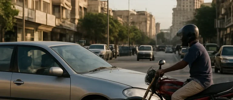 Karachi Road Rage: Driver Slaps Motorcyclist Despite No Damage