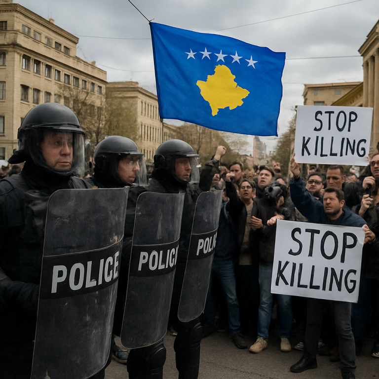 Kosovo Police Clash with Protesters Amid Hague Court Dispute