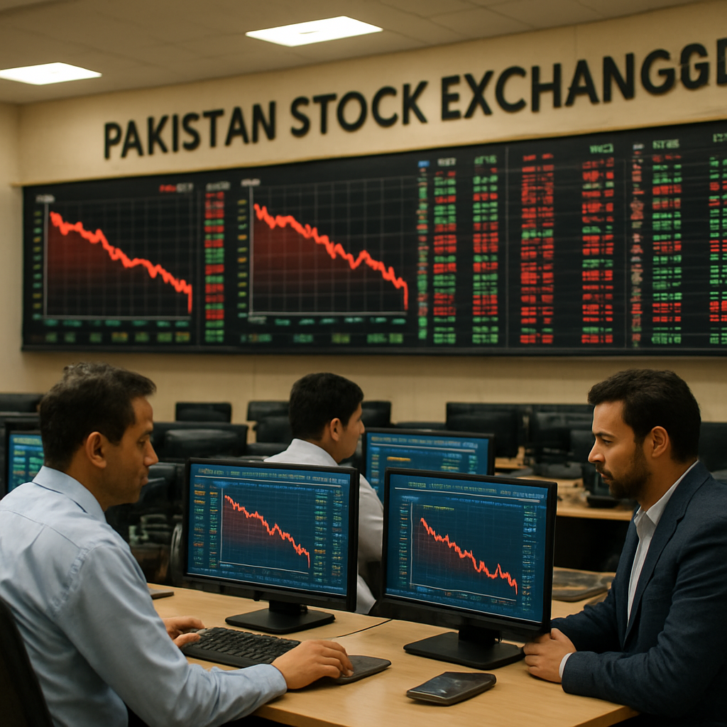 KSE-100 Index Plummets Over 2,000 Points in Market Sell-Off