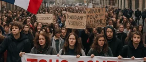 Large Student Protests Erupt in Lille, Northern France