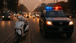 Man held for assaulting scooty rider in Lahore over overtaking