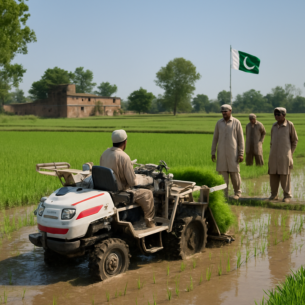 Minister Highlights Potential 15% Boost in Pakistan’s Rice Yield via Planters
