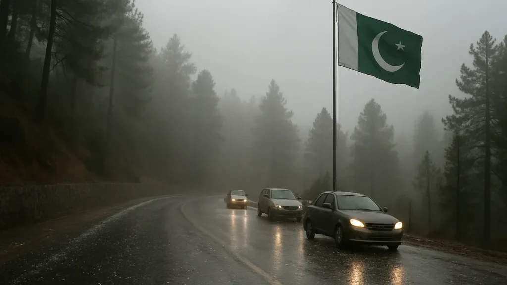 Murree Receives First Winter Rain and Hail as Temperatures Fall
