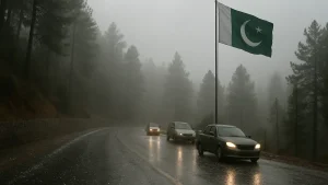 Murree Receives First Winter Rain and Hail as Temperatures Fall