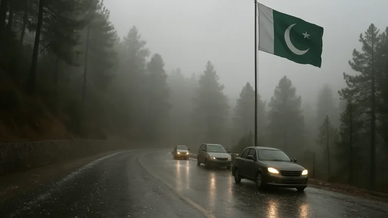 Murree Receives First Winter Rain and Hail as Temperatures Fall