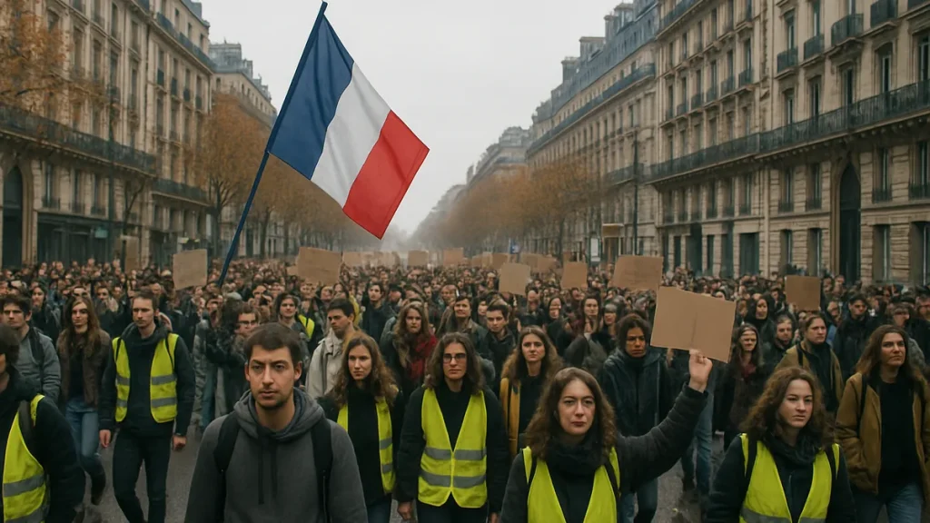 Nationwide Protests in France Spread as Yellow Vests Join