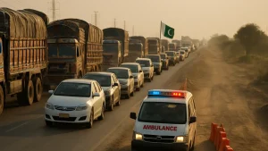 Naushahro Feroze national highway jammed for 10 hours