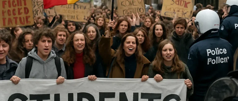 Over 100 Arrested During Student Protests in Belgium Over Education Costs