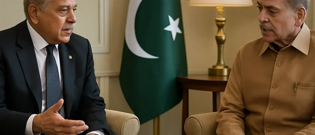 PM Sharif and Fazlur Rehman Discuss Political Situation and PTI Long March
