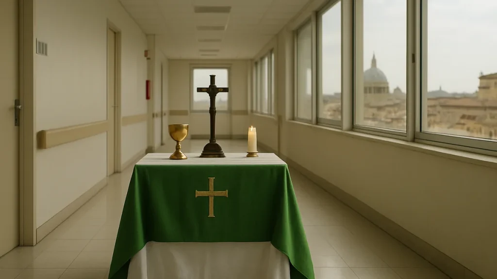 Pope Leo pictured from hospital after lung cancer surgery