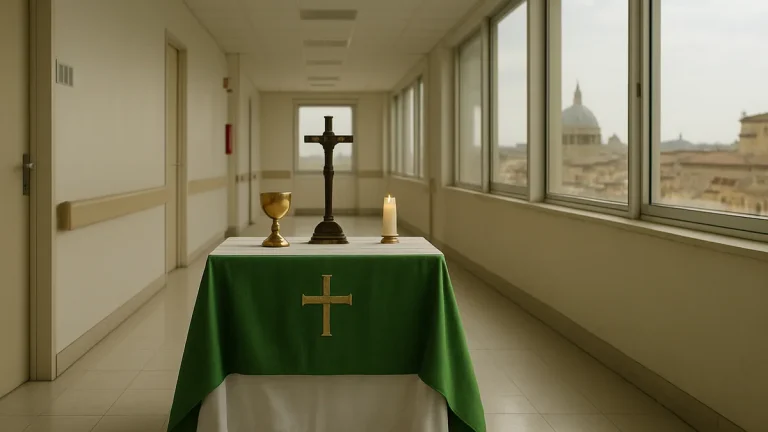 Pope Leo pictured from hospital after lung cancer surgery