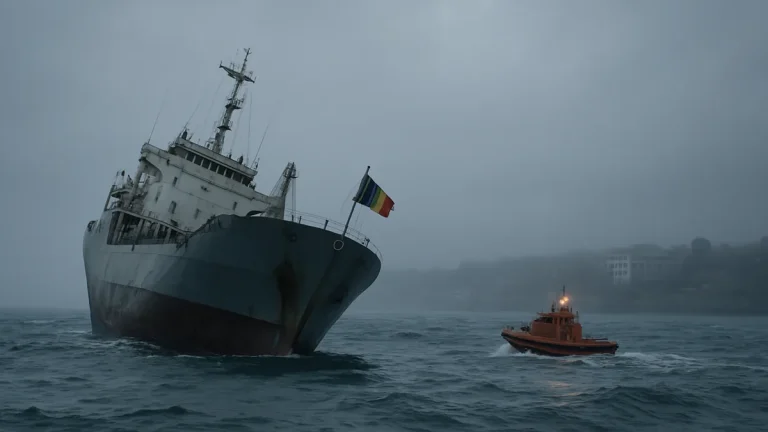 Romania blames Russia after drone sinks cargo ship off Black Sea