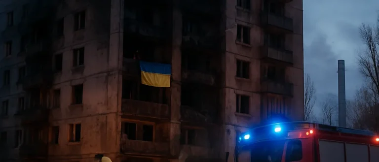 Russian strike hits Kyiv power plant and apartment block