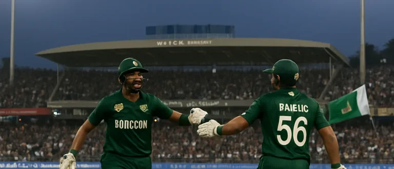 Sahibzada Farhan and Muaz Sadaqat Lead Pakistan to Four-Wicket Victory Over Sri Lanka in First T20I