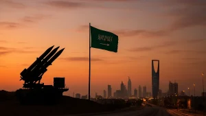 Saudi Arabia intercepts Houthi missiles, issues shelter warnings