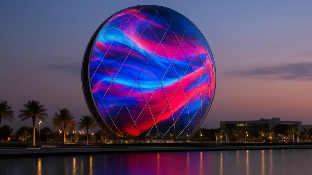 Sphere Abu Dhabi’s 112m LED Exosphere: What to Know