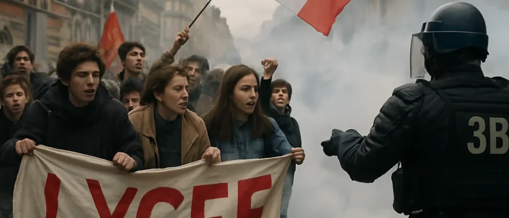 Tear Gas Used in Paris and Marseille Amid Growing School Protests in France