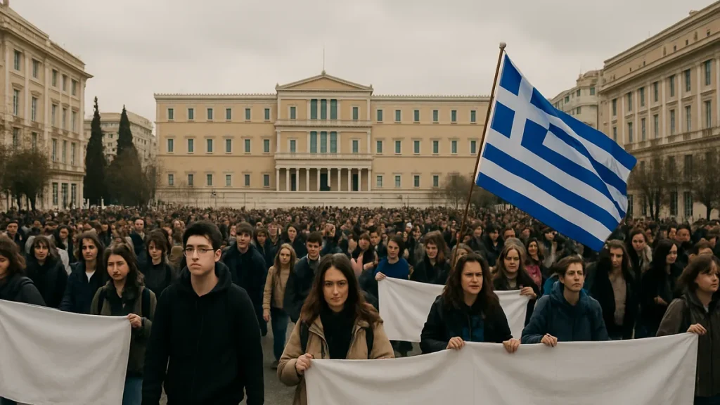Thousands march in Greece demanding more school funding