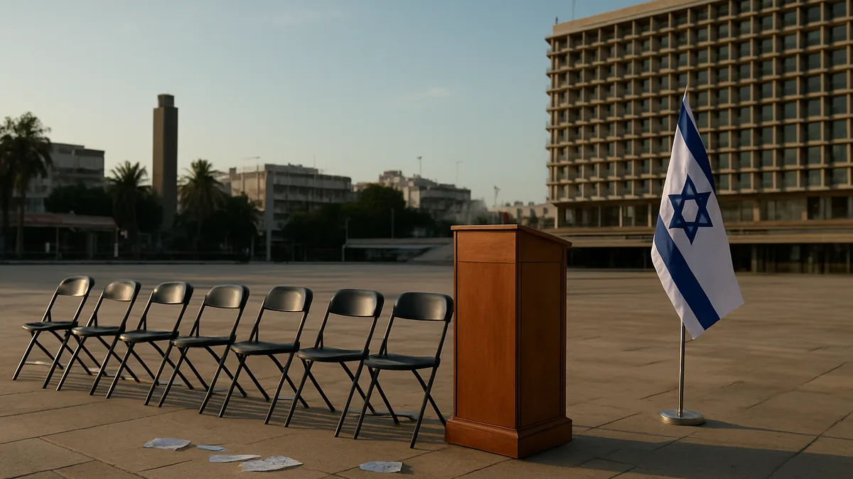 Thousands rally in Tel Aviv against Netanyahu before election