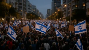 Thousands rally in Tel Aviv against Netanyahu before election