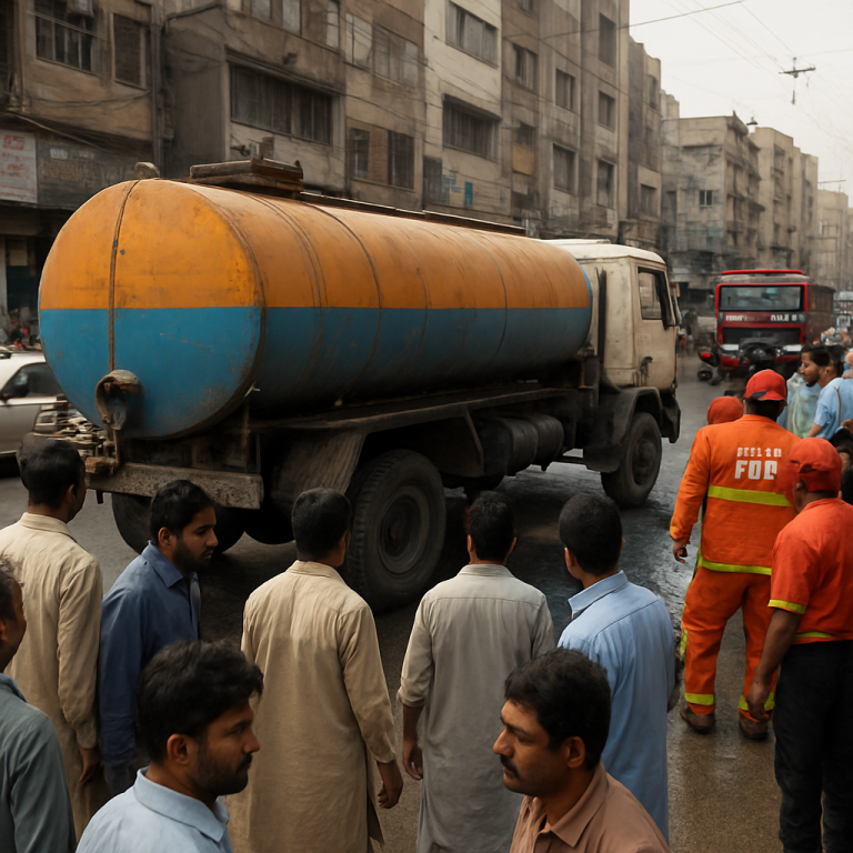 Tragic Incident: Child Killed by Water Tanker in Karachi
