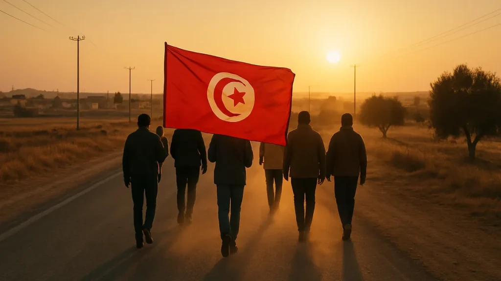 Tunisia graduates march for jobs as economic crisis deepens