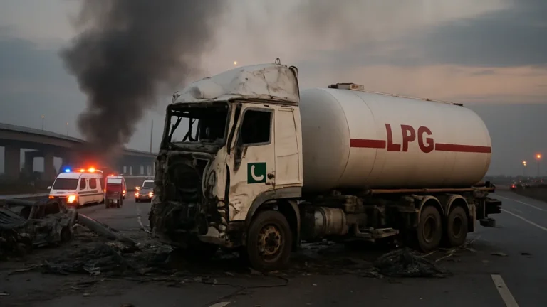 Two killed in LPG bowser explosion near Sukkur highway