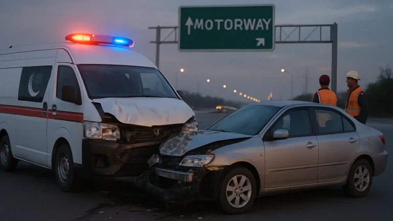 Two killed in M-4 motorway ambulance crash near Pindi Bhattian