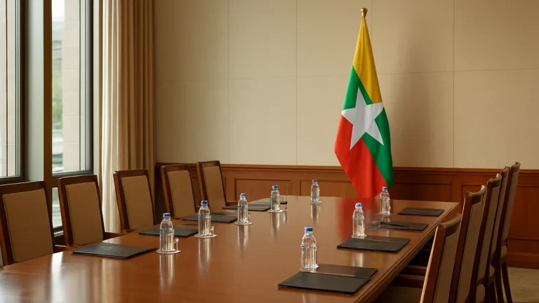 US Official Meets Myanmar Leader Min Aung Hlaing in Nay Pyi Taw