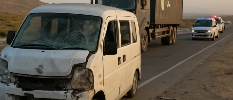 Van-truck collision on Quetta-Karachi highway kills five