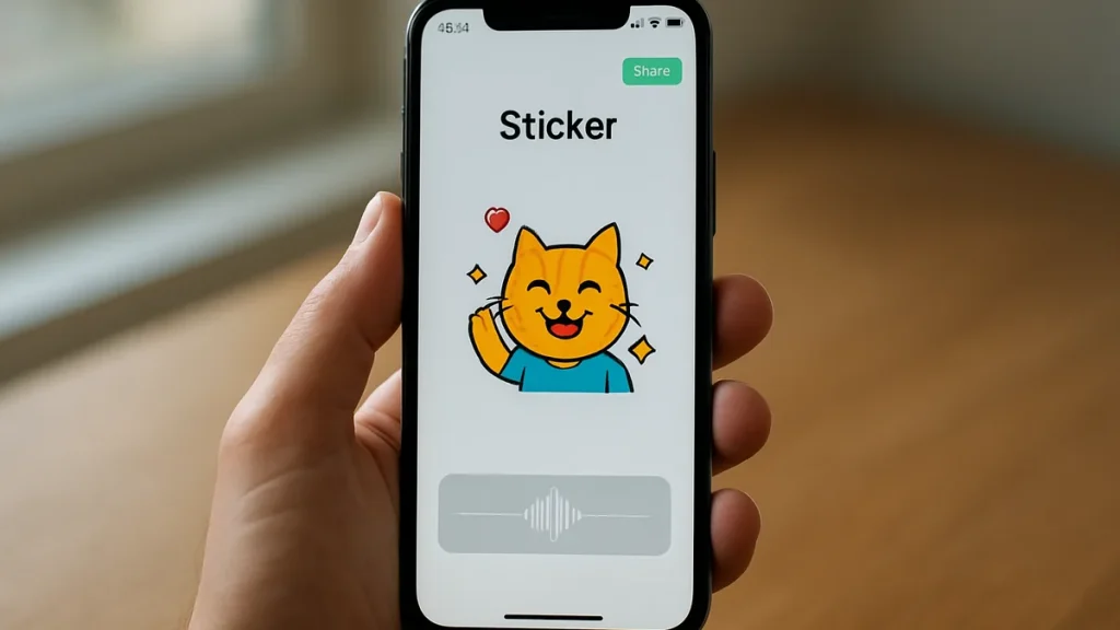 WhatsApp tests sound-enabled stickers and a new message box