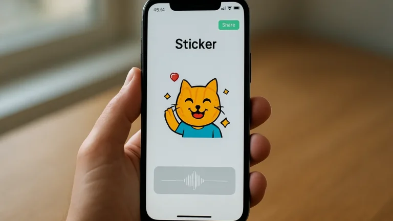 WhatsApp tests sound-enabled stickers and a new message box
